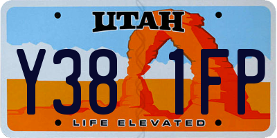 UT license plate Y381FP