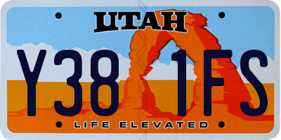 UT license plate Y381FS