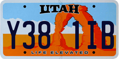 UT license plate Y381IB