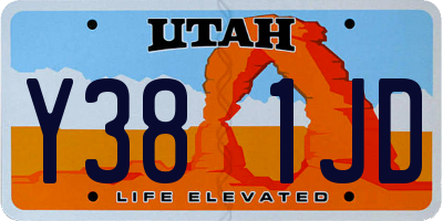 UT license plate Y381JD