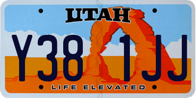 UT license plate Y381JJ