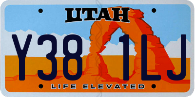UT license plate Y381LJ