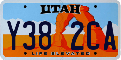 UT license plate Y382CA