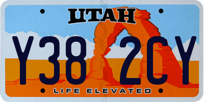 UT license plate Y382CY