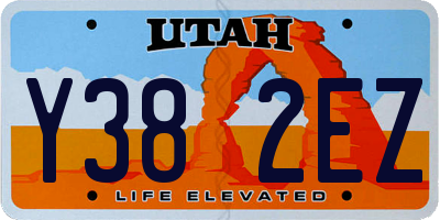 UT license plate Y382EZ