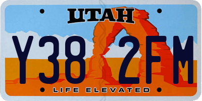UT license plate Y382FM