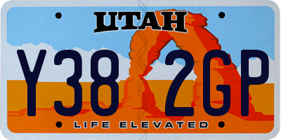 UT license plate Y382GP
