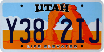 UT license plate Y382IJ