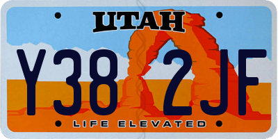 UT license plate Y382JF