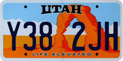 UT license plate Y382JH