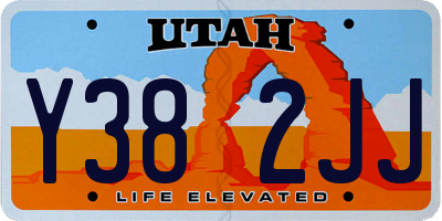 UT license plate Y382JJ