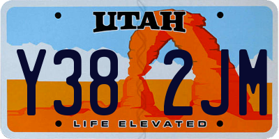 UT license plate Y382JM