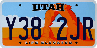 UT license plate Y382JR