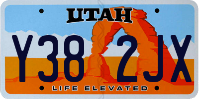 UT license plate Y382JX