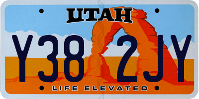 UT license plate Y382JY