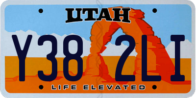 UT license plate Y382LI