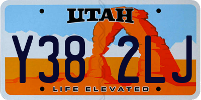 UT license plate Y382LJ