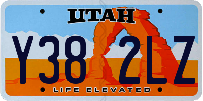 UT license plate Y382LZ