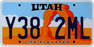 UT license plate Y382ML