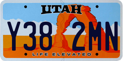 UT license plate Y382MN