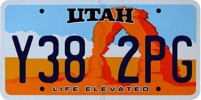 UT license plate Y382PG