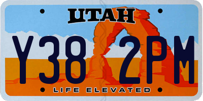 UT license plate Y382PM
