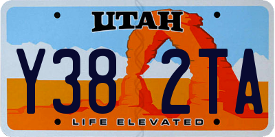 UT license plate Y382TA