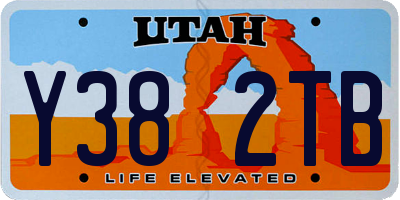 UT license plate Y382TB