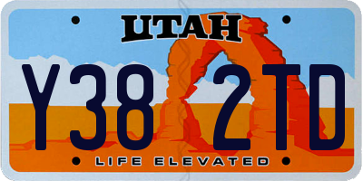 UT license plate Y382TD