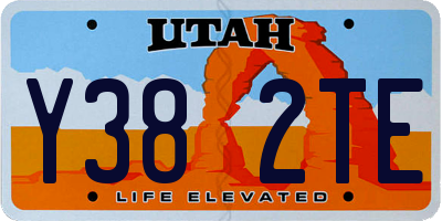 UT license plate Y382TE