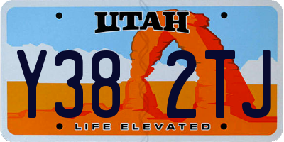 UT license plate Y382TJ