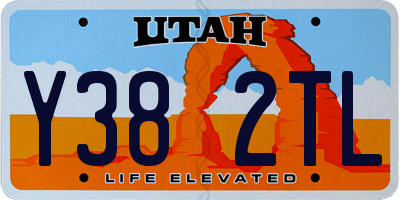 UT license plate Y382TL