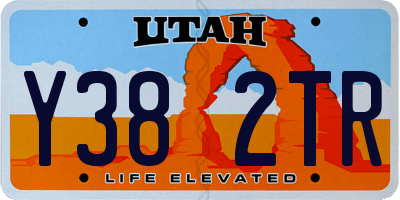 UT license plate Y382TR