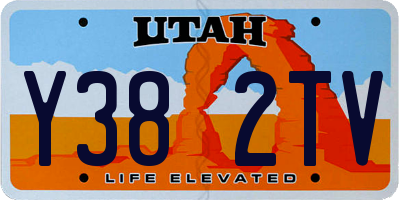 UT license plate Y382TV
