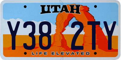 UT license plate Y382TY