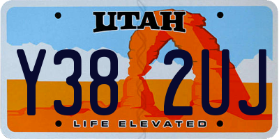 UT license plate Y382UJ