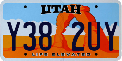 UT license plate Y382UY