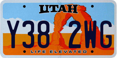 UT license plate Y382WG