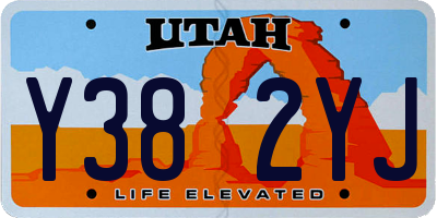 UT license plate Y382YJ