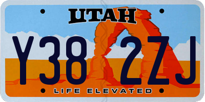 UT license plate Y382ZJ