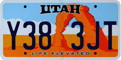 UT license plate Y383JT