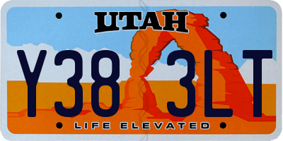 UT license plate Y383LT