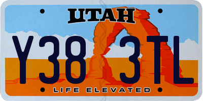 UT license plate Y383TL