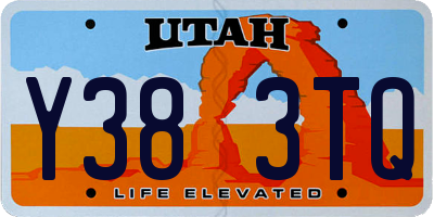 UT license plate Y383TQ