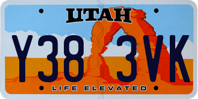 UT license plate Y383VK