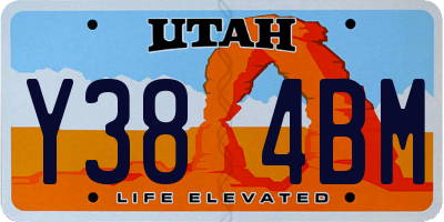 UT license plate Y384BM