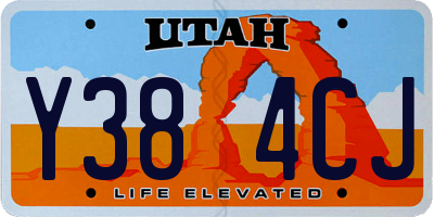 UT license plate Y384CJ
