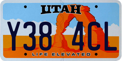 UT license plate Y384CL