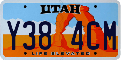 UT license plate Y384CM