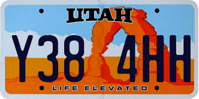 UT license plate Y384HH